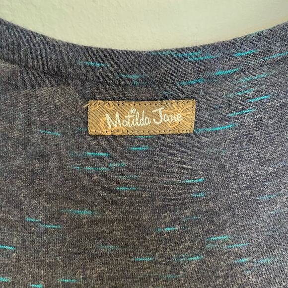 Matilda Jane Deep Water Dress S Womens Maxi Pleated Short Sleeve Button Detail - Picture 6 of 8